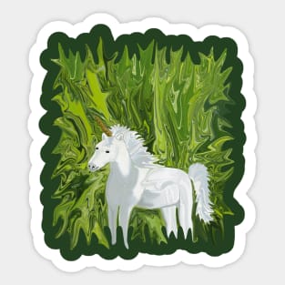 Heron's Horn Unicorn Sticker